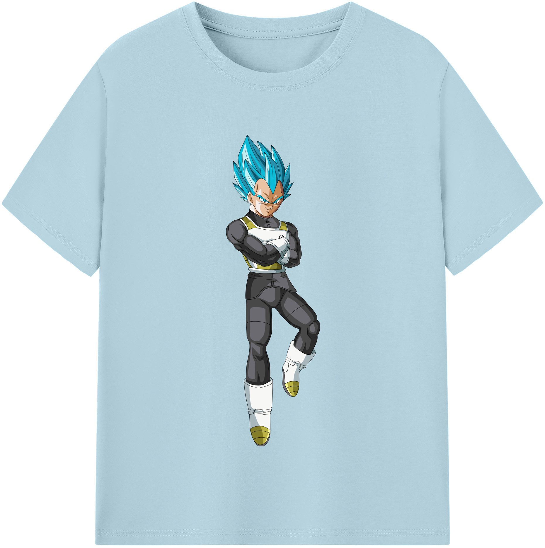 （画像用） ドラゴンボール ベジータ四世（Bejīta Yonsei）DRAGON BALL Vegeta IV 綿100％半袖Tシャツ（フロントプリント）